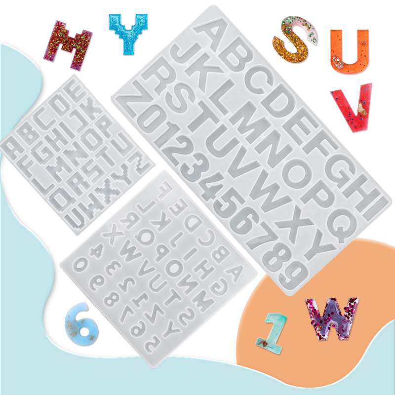 Jewelry Making Tutorials - Alphabet Epoxy Resin Mold Kit Ornament