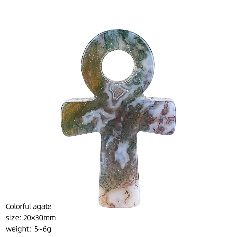 Colorful Agate Ankh Cross Pend - огляд і ціна Jewelry Making Michaels