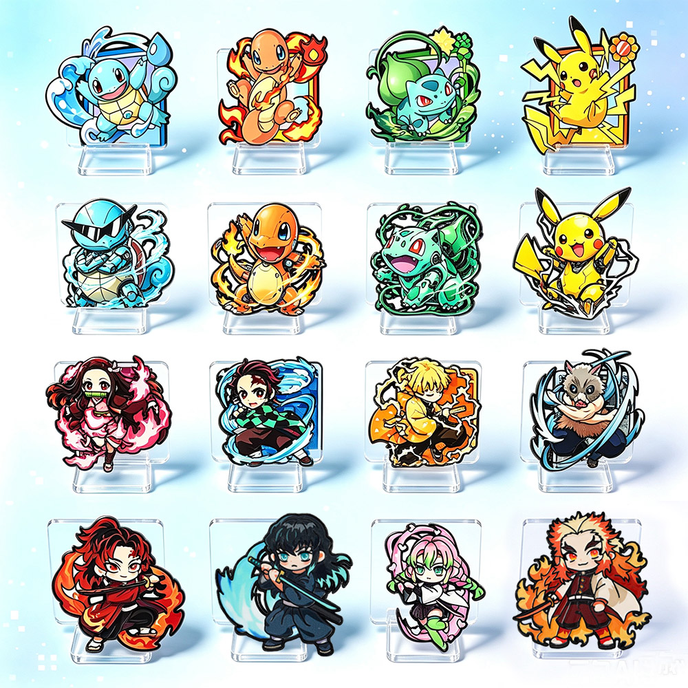 8Pcs Anime Pokemon & Demon Sla - огляд і ціна Jewelry Making Hobby