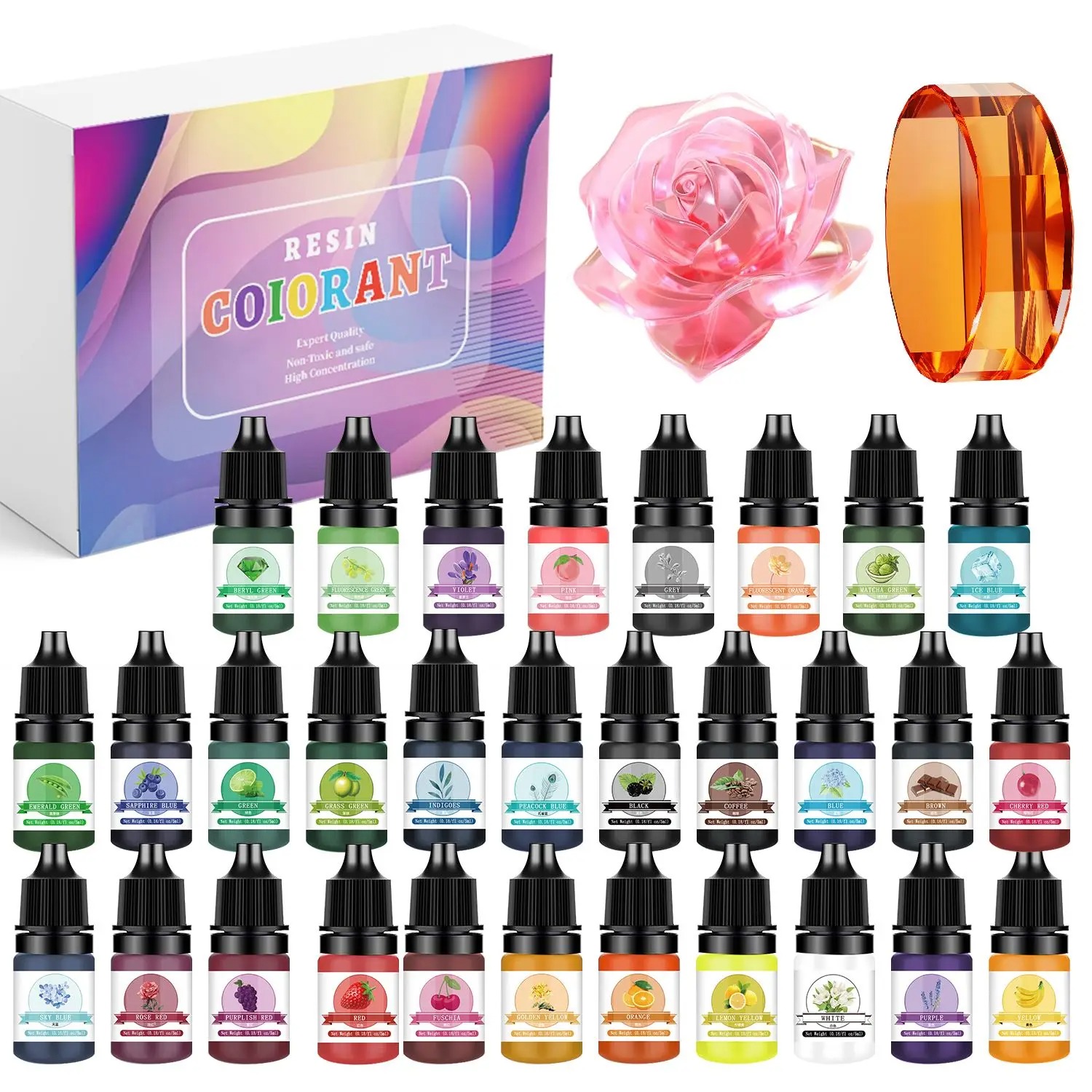 30Colors 5ml Epoxy Resin Pigme - огляд і ціна Jewelry Making Tutorials