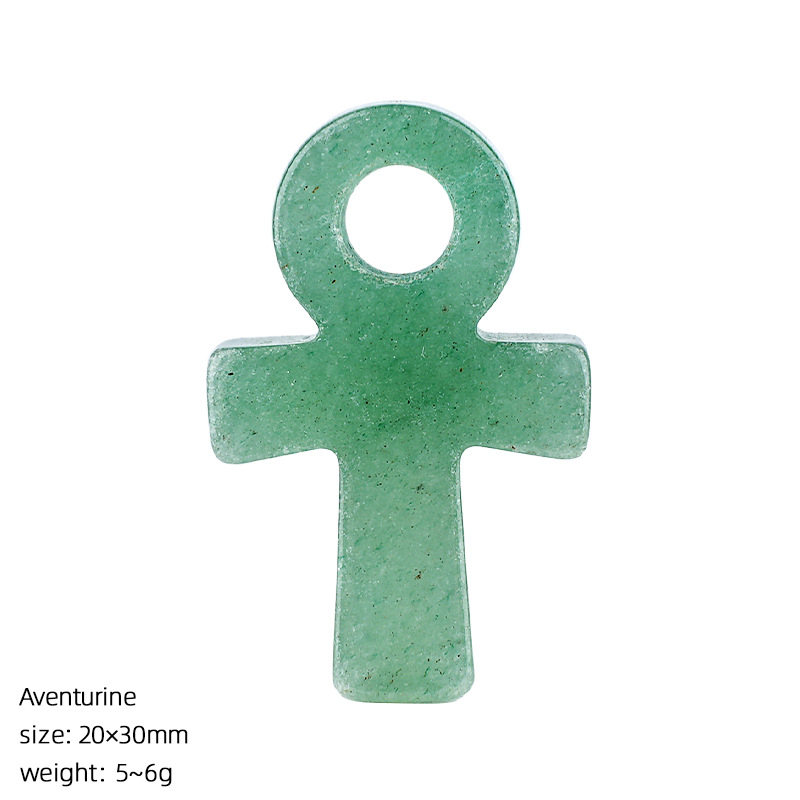 Green Aventurine Ankh Cross Pe - огляд і ціна Jewelry Making Michaels