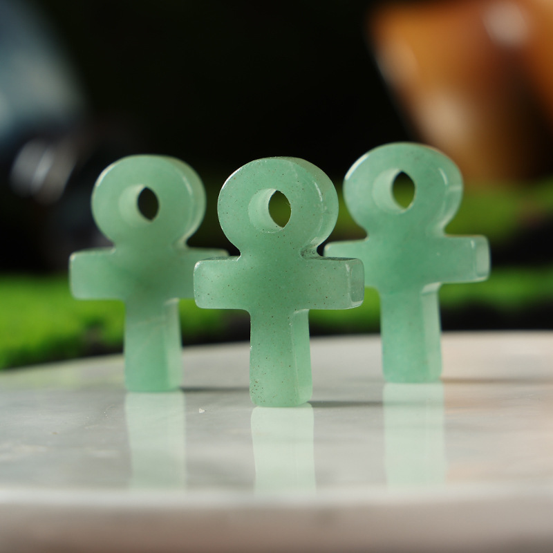 Green Aventurine Ankh Cross Pe - огляд і ціна Jewelry Making Michaels
