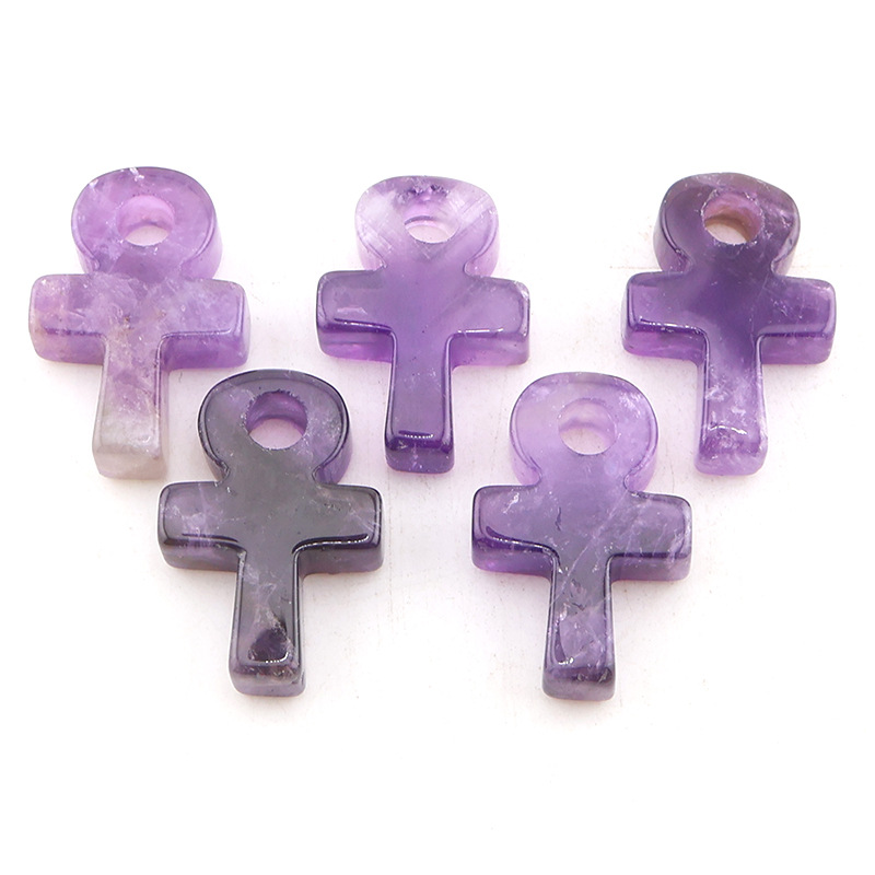 Amethyst Crystal Ankh Cross Pe - огляд і ціна Jewelry Making Michaels
