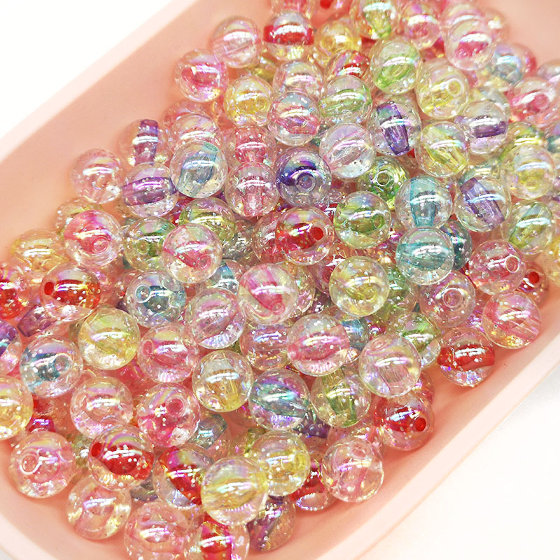 50Pcs 10mm Acrylic Beads Color - огляд і ціна Jewelry Making For 5 Year Old