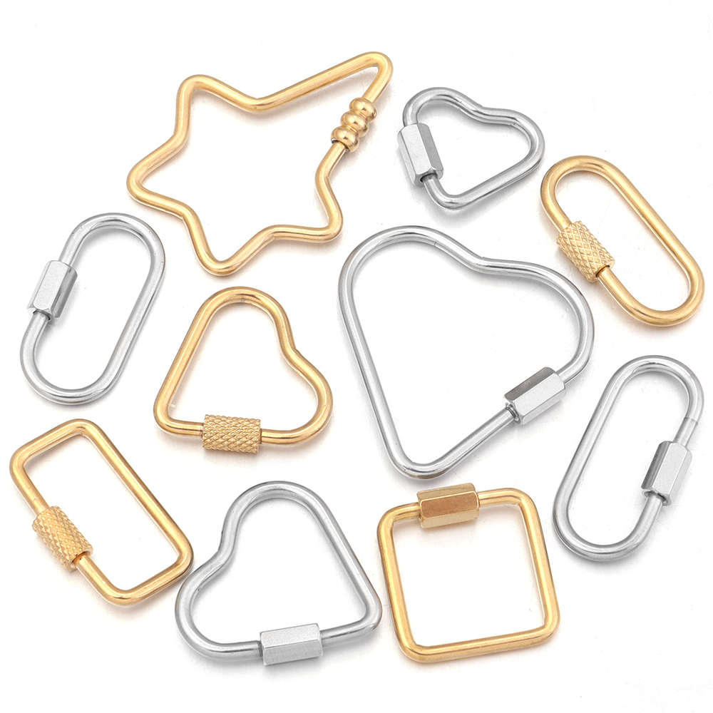 2pcs Gold Stainless Steel Hear - огляд і ціна Jewelry Making Hobby