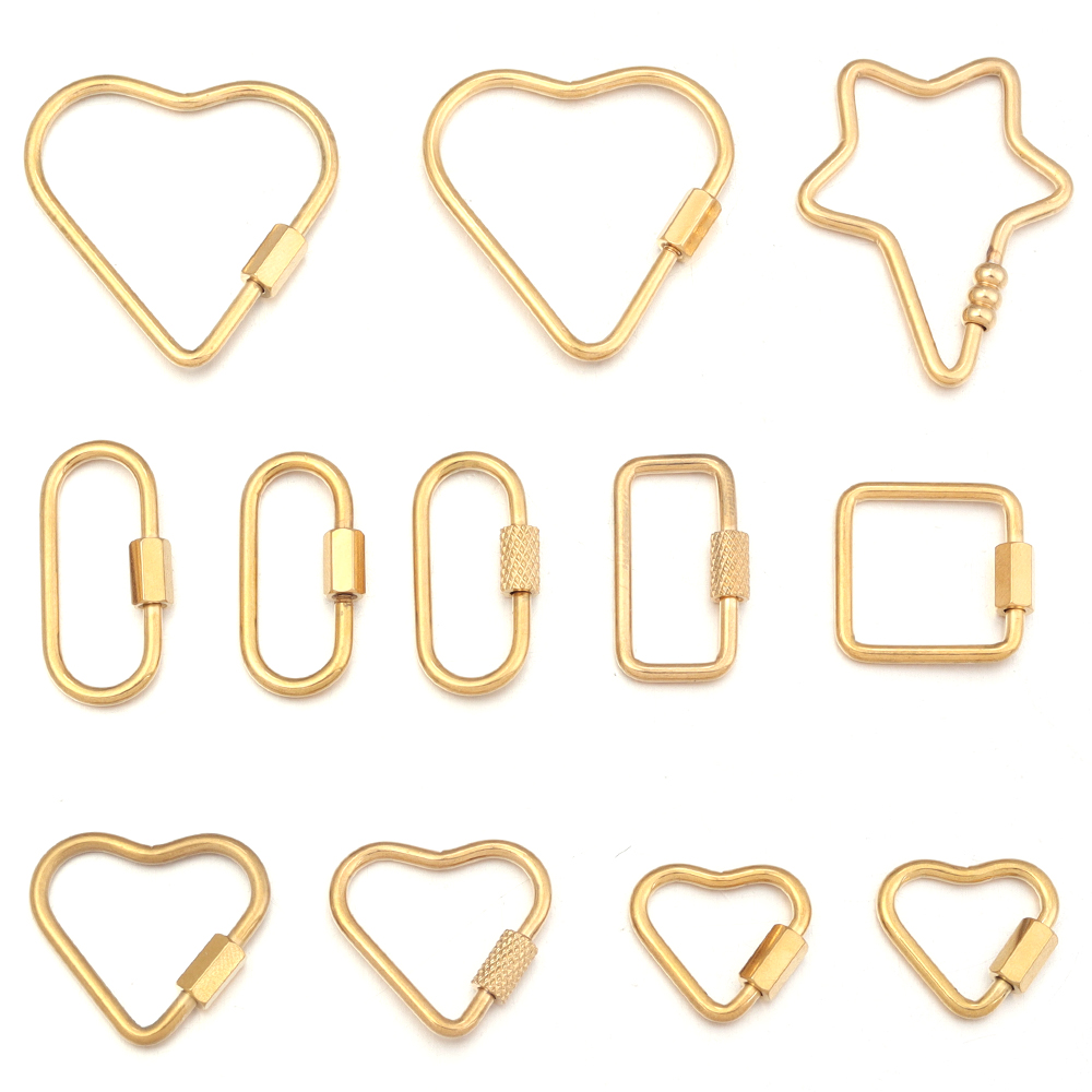 2pcs Gold Stainless Steel Hear - огляд і ціна Jewelry Making Hobby