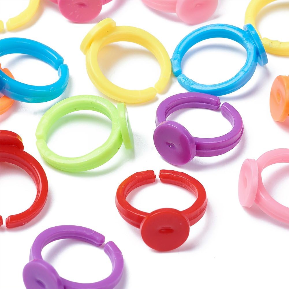 100pcs Clear Plastic Adjustabl - огляд і ціна Jewelry Making For 5 Year Old