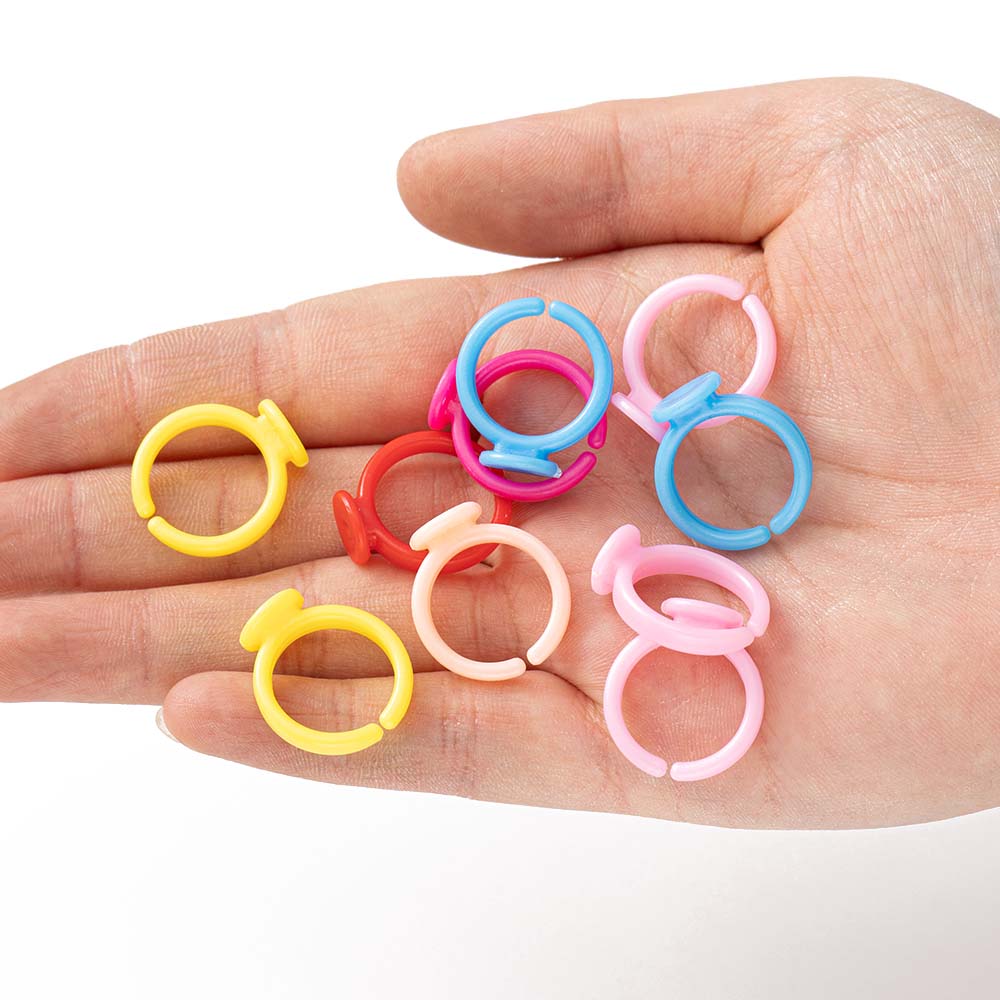 100pcs Clear Plastic Adjustabl - огляд і ціна Jewelry Making For 5 Year Old