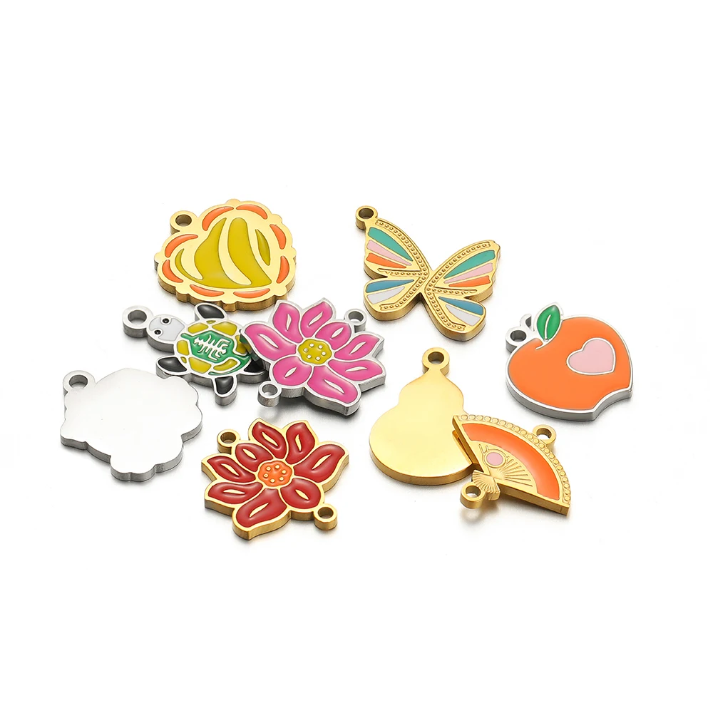 5pcs Stainless Steel Lotus But - огляд і ціна Jewelry Making For 5 Year Old