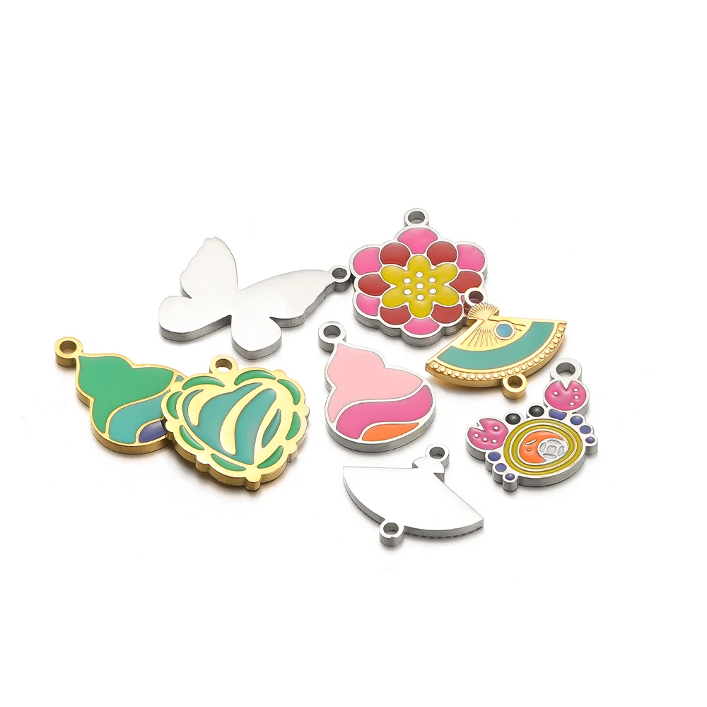 5pcs Stainless Steel Lotus But - огляд і ціна Jewelry Making For 5 Year Old