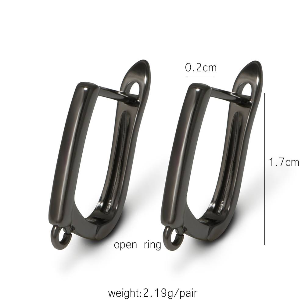 YANASI 1 Pair Gun Black  Brass - огляд і ціна Jewelry Making Hobby