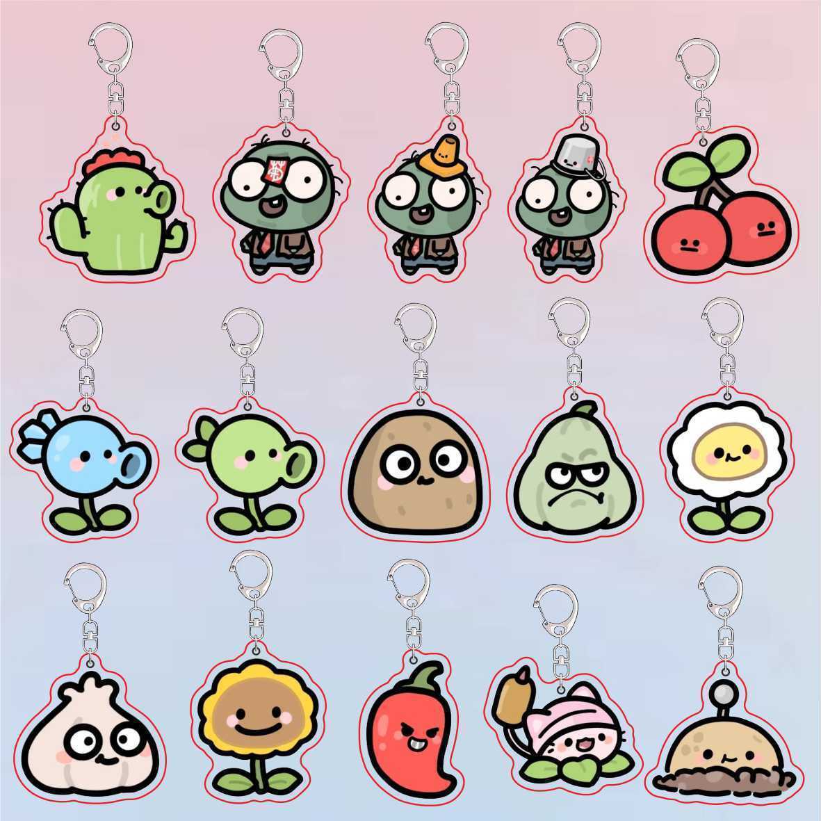 Plants Vs Zombies Acrylic Cute - огляд і ціна Jewelry Making Hobby