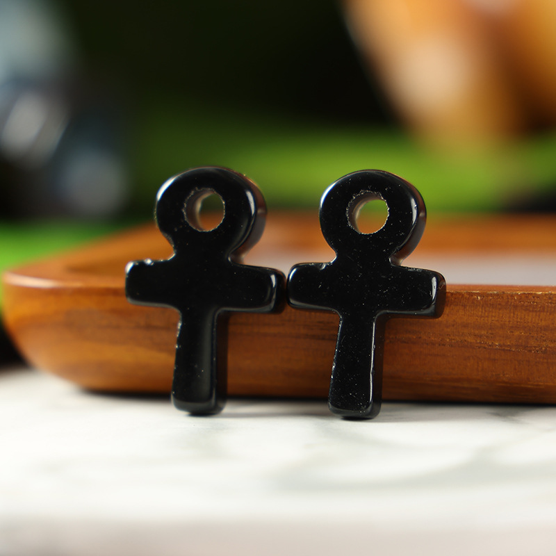 Obsidian Ankh Cross Pendant Li - огляд і ціна Jewelry Making Michaels
