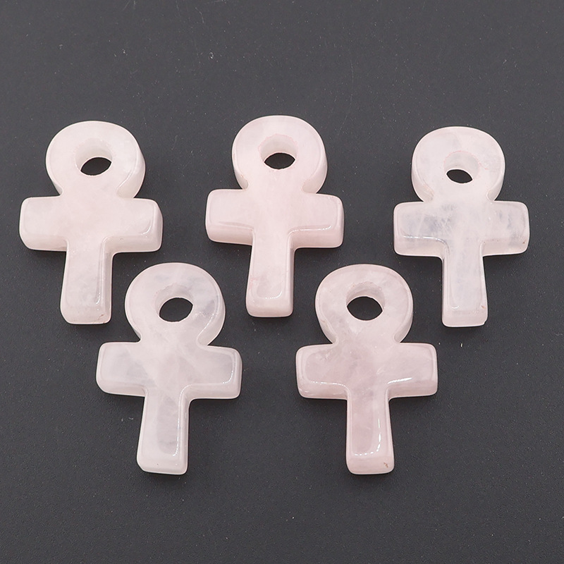 Rose Quartz Ankh Cross Pendant - огляд і ціна Jewelry Making Michaels