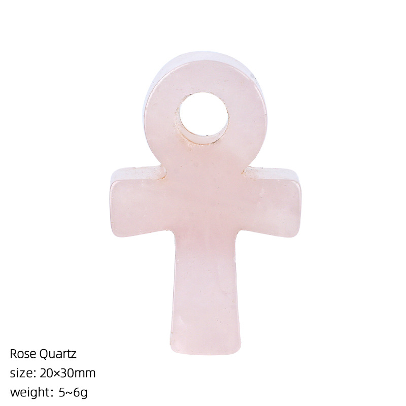 Rose Quartz Ankh Cross Pendant - огляд і ціна Jewelry Making Michaels