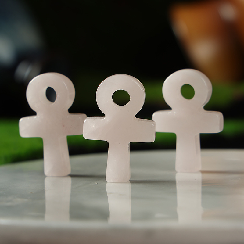Rose Quartz Ankh Cross Pendant - огляд і ціна Jewelry Making Michaels