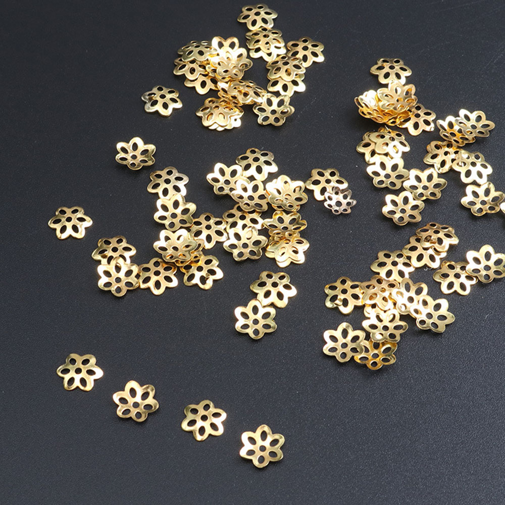 100Pcs Flower Bead Caps for Br - огляд і ціна Jewelry Making In Bali