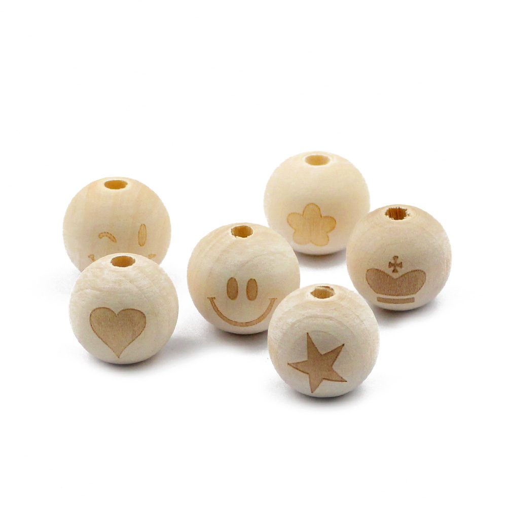 10pcs 20mm Round Natural Wood  - огляд і ціна Jewelry Making For 5 Year Old
