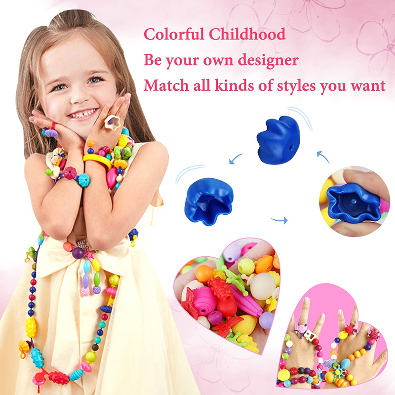 100pcs Pop Beads Children Girl - огляд і ціна Jewelry Making For 5 Year Old